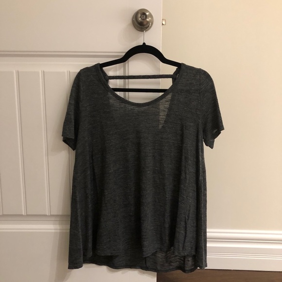 gray backless tshirt - Picture 1 of 2